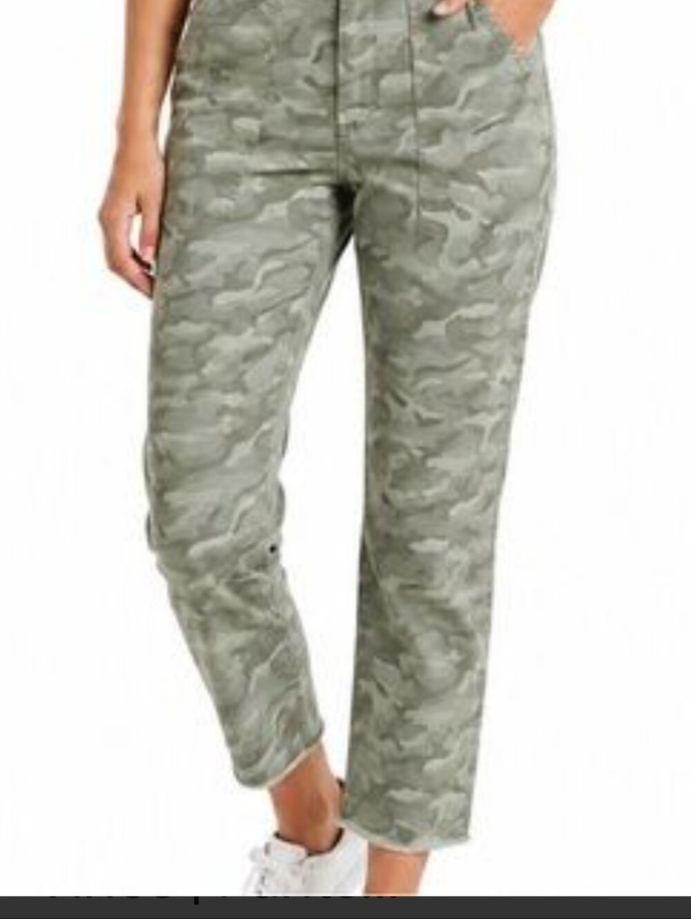 Camo Green Women's Straight-Leg Jeans